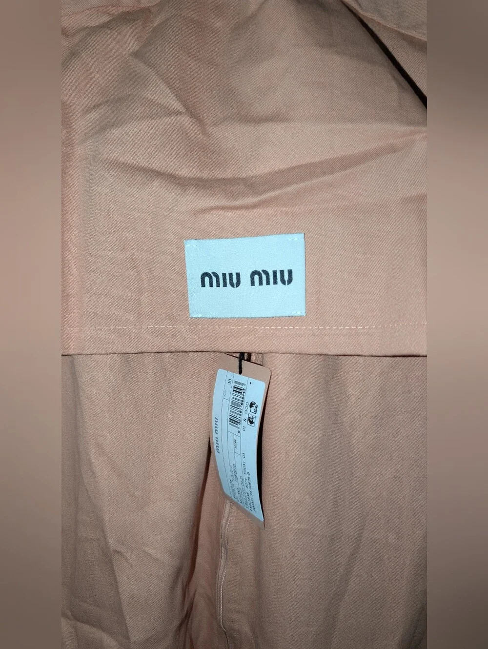 Miu Miu Garment Bag Pink NWT